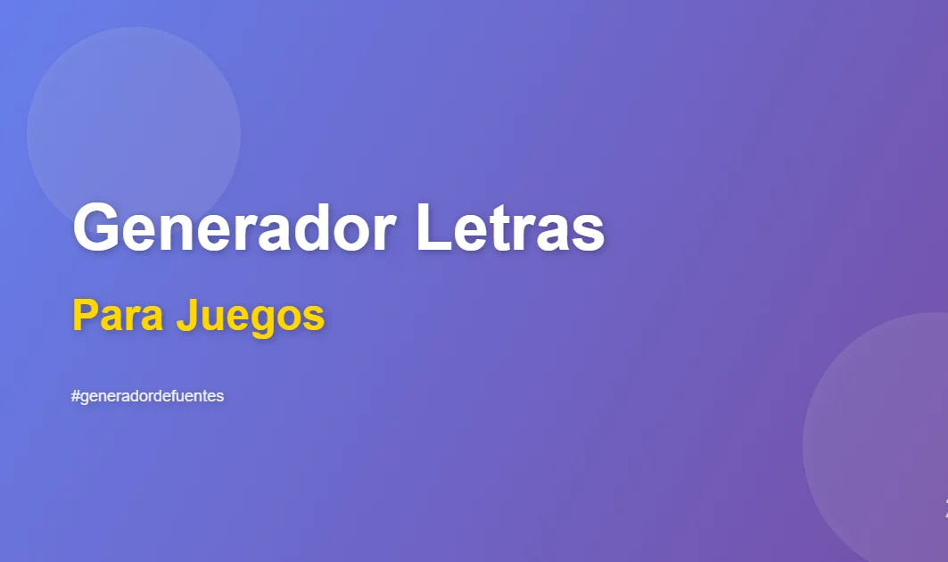 Cómo usar un generador de letras para juegos y avatares
