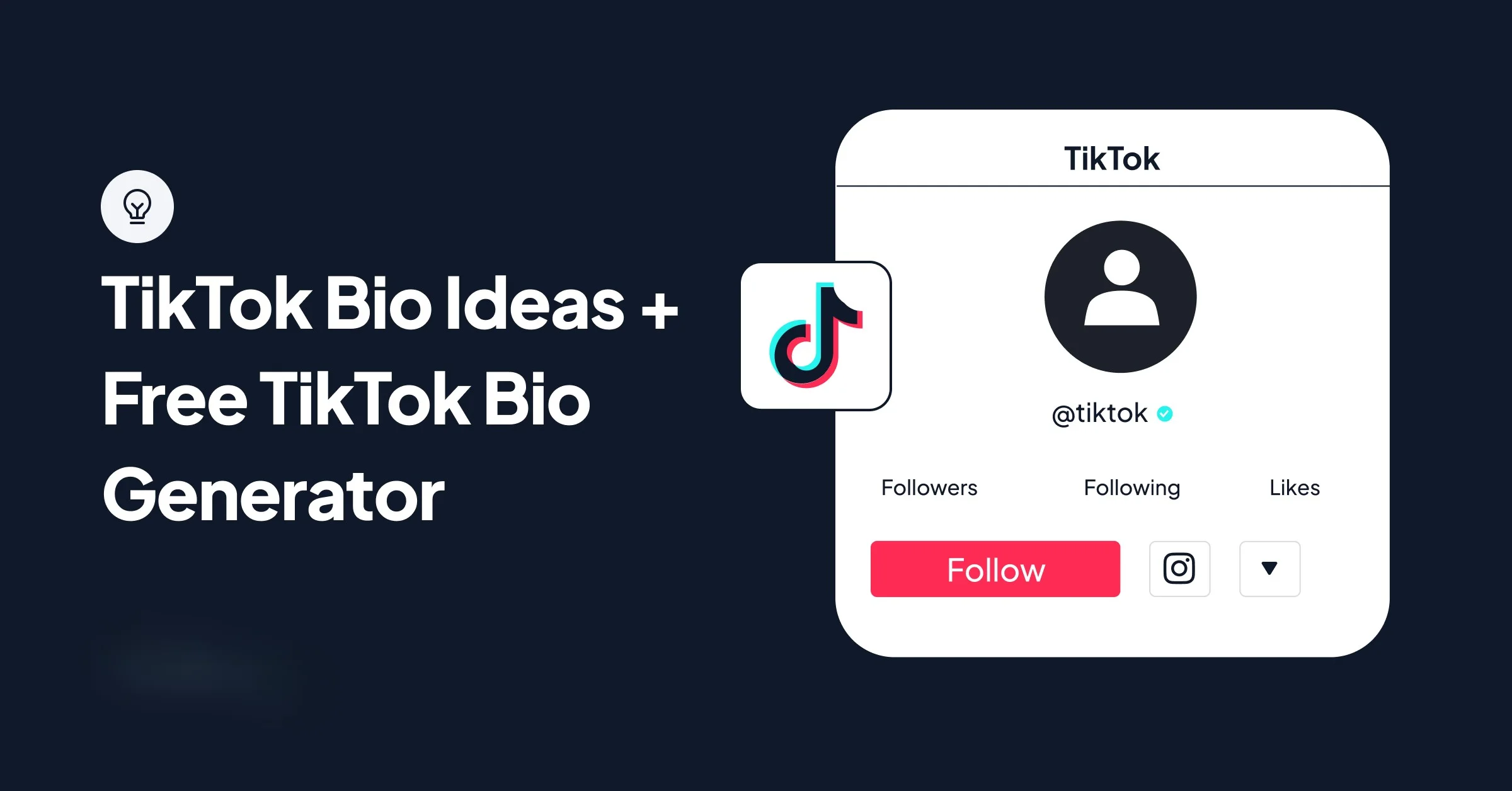 Ejemplo de biografía TikTok con letras aesthetic